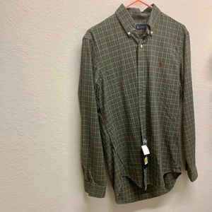 Ralph Lauren green and red dress shirt size small